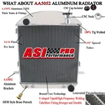 3 Row Aluminium Radiator 1917-1927 26 Ford Model Bucket Chevy V8 Asi. New. Price: $159.00.