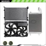 Car Cooling Fan Radiator Ac Condenser Kit Fit For 2006-09 2010 Volkswagen Jetta New. Price: $199.73.