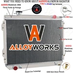Alloyworks Row Aluminum Radiator For 1995-2004 Toyota Tacoma 2.4L 2.7L 3.4L New. Price: $184.95.