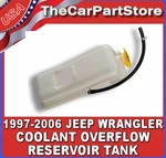 Coolant Tank Radiator Water Overflow Bottle Reservoir For 1997-06 Jeep Wrangler New. Price: $33.95.