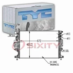 Tyc Radiator 2013-2020 Ford Fusion 1.5L 1.6L 2.0L 2.5L L4 Cooler Cooling Fd New. Price: $175.79.