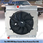 4-ROW Radiator+shroud Fan For 1963-1969 Dodge Charger Mopar Plymouth Fury 5.9L. New. Price: $299.00.