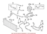 Genuine Oem Engine Coolant Hose For Bmw 17127619706 New. Price: $100.81.
