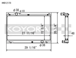 Koyo 1.9" Hyper Core Series Aluminum Racing Radiator For 08-11 Lexus Is HH012170 New. Price: $702.00.