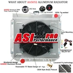 3 Rows Radiator+shroud Fan Relay 1966-1970 Ford Mustang Maverick Ltd L6 V8 New. Price: $259.00.