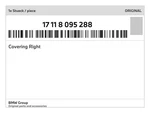 Genuine Bmw Covering Right 17-11-8-095-288 New. Price: $88.89.