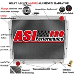 Asi 3 Row Aluminum Radiator For 1984-1995 Toyota Pickup Runner SR5 2.4L L4 New. Price: $139.00.