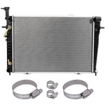 For 2005-2009 Hyundai Tucson Kia Sportage Radiator With Oil Hose Clamps Kit New. Price: $72.83.