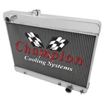 Rockin Champion 2 Row All Aluminum Radiator 1680 For 1965 - 1967 Pontiac Lemans New. Price: $261.20.