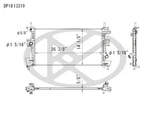 Koyo Radiator 2012-2018 Ford Focus A13219 New. Price: $165.76.
