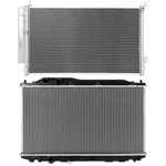 Aluminum Radiator & Condenser Cooling Kit For Honda Civic 1.8L L4 2006 2011 New. Price: $109.10.