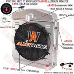 4749 Aluminum 3ROW Radiator Shroud Fan For 47-49 Plymouth DELUXE/P15 3.6L New. Price: $259.00.
