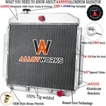 3 Row Aluminum Radiator 1957-1960 Ford F-100 Truck Configuration V8 Engine New. Price: $199.00.
