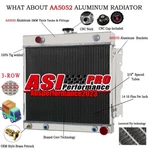 3-ROW Radiator For 1975-1979 Dodge D/w 100 150 200 Pickup Truck 5.2L 5.9L V8 Asi New. Price: $159.00.