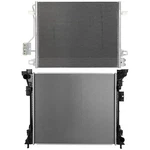 Radiator & Ac Condenser Cooling For 2008-2016 Chrysler Town Country New. Price: $159.10.