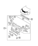Genuine Mopar Radiator Cross-member 68329076AA New. Price: $461.93.