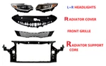 Pick Bumper Cover Grille Radiator Support Core Panel Headlight Optima 2016-18 New. Price: $531.89.