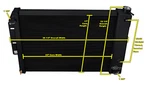 Sr Champion 3 Row Black Finish Radiator For 1967-1969 Chevrolet Camaro Big V8 New. Price: $319.15.