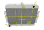 Kr Champion 2 Row Radiator For 1970 - 1985 Jeep Cj Series L6, V8 Engine #EC583 New. Price: $261.68.
