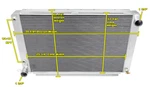 Sz Champion 3 Row Radiator For 1961 - 1965 Lincoln Continental V8 Engine #CC6165 New. Price: $302.05.