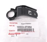 Genuine Oem Toyota 16533-0T050 Upper Radiator Support Bracket 2014-2019 Corolla New. Price: $38.38.