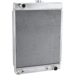 Universal Aluminum Radiator - 27 Inch Tall, Passenger Side Outlet New. Price: $277.99.