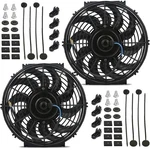 Dual 12-13 Inch 12-VOLT 90W Electric Radiator Cooling Fans Auto-motive Car Truck New. Price: $79.95.