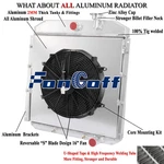 4ROWS Radiator+shroud Fan Fits 1955-1959 57 58 Gmc Truck 4.4/5.2/5.3/5.7/6.1L New. Price: $309.00.