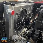 4-ROW Radiator + Fans For 1973-87 Chevy Truck 1973-1991 Blazer X 28-1/4"-CORE New. Price: $167.40.