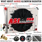 4-ROWS Radiator+electric Fan Shroud For 1973 1974 Chevy Nova/buick Apollo V8 Asi New. Price: $359.00.