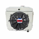 3ROW Aluminum Radiator+shroud&fan For 1955 1957 Chevy Nomad&bel Air V8 New. Price: $270.00.