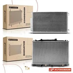 A-premium Radiator & Condenser Cooling Kit For Honda Accord 03-07 Auto Trans. New. Price: $195.98.
