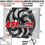 Asi Aluminum Radiator Shroud Fan+relay For Chevy Nova Ii Inline L6 V8 1962-1967 New. Price: $84.95.