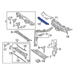 For Toyota RAV4 22-25 Front Upper Radiator Support Air Deflector New. Price: $27.57.