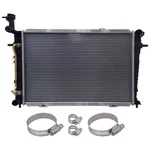 Radiator W/ Universal Oil Hose Clamps Kit For 05-09 Hyundai Tucson Kia Sportage New. Price: $70.39.
