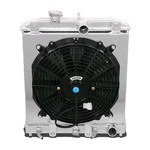 Dna Motoring RA+FS-HC92-42-AT-2 2-ROW Radiator With 12V Fan Shroud Compatible... New. Price: $123.25.