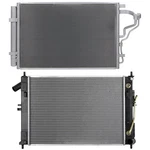 For 2014 2015 2016 Hyundai Elantra Aluminum Radiator & Ac Condenser Cooling Kit New. Price: $94.41.