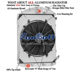 4 Row Aluminum Radiator+shroud+fan 1930-31 Ford Model V8 Conversion New. Price: $279.00.