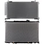 Aluminum Radiator & Condenser Cooling Kit For 2003-2006 Honda Cr-v Element New. Price: $109.98.