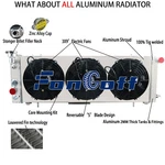 Radiator & Shroud 3X9" Fans For 1984-2001 Jeep Comanche Cherokee Xj 2.5L/4.0L New. Price: $169.00.