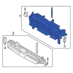 For Kia Sportage 2023-2025 86950DW000 Front Upper Radiator Shutter Assembly New. Price: $437.81.