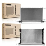 Alum Radiator Ac Condenser Kit For Silverado Sierra 2500 3500 Hd 6.0L Auto 2PC New. Price: $507.99.