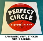 Perfect Circle Piston Rings Vinyl Decal Sticker - Vintage Nascar Road Racing Used. Price: $10.12.