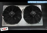 Kks Radiator Shroud W/ 2 16" Fan 94-99 Chevy C/k 1500 Suburban 5.7L Gas 17" Core New. Price: $209.00.