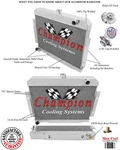 Jr Champion 2 Row Radiator For 1970 - 1985 Jeep Cj Series L6, V8 Engine #EC583 New. Price: $261.20.