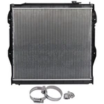 Radiator For 1995-2004 Toyota Tacoma 4WD Auto With Universal Oil Hose Clamps Kit New. Price: $78.39.