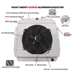 Row Radiator Shroud Fan For 1955-1959 Chevy Gmc 3100 3200/3400/3500/3600 New. Price: $173.75.