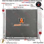 Row Aluminum Radiator 1980-1984 Ford F150 F250 F350 Bronco F100 4.9L L6 New. Price: $129.00.