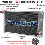 #718 Upgrade Row Radiator For 1977-1982 Chevy Corvette C3 350 305 5.0L 5.7L V8 New. Price: $139.00.