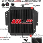 Aluminum 2-ROW Radiator Fit 1981-1996 Suzuki Sierra Jimny 2DR Spftop JA51 Sj 413 New. Price: $129.00.